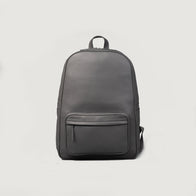 The Philos Grey Leather Backpack by Dash Racegear - men Leather Bag view 1