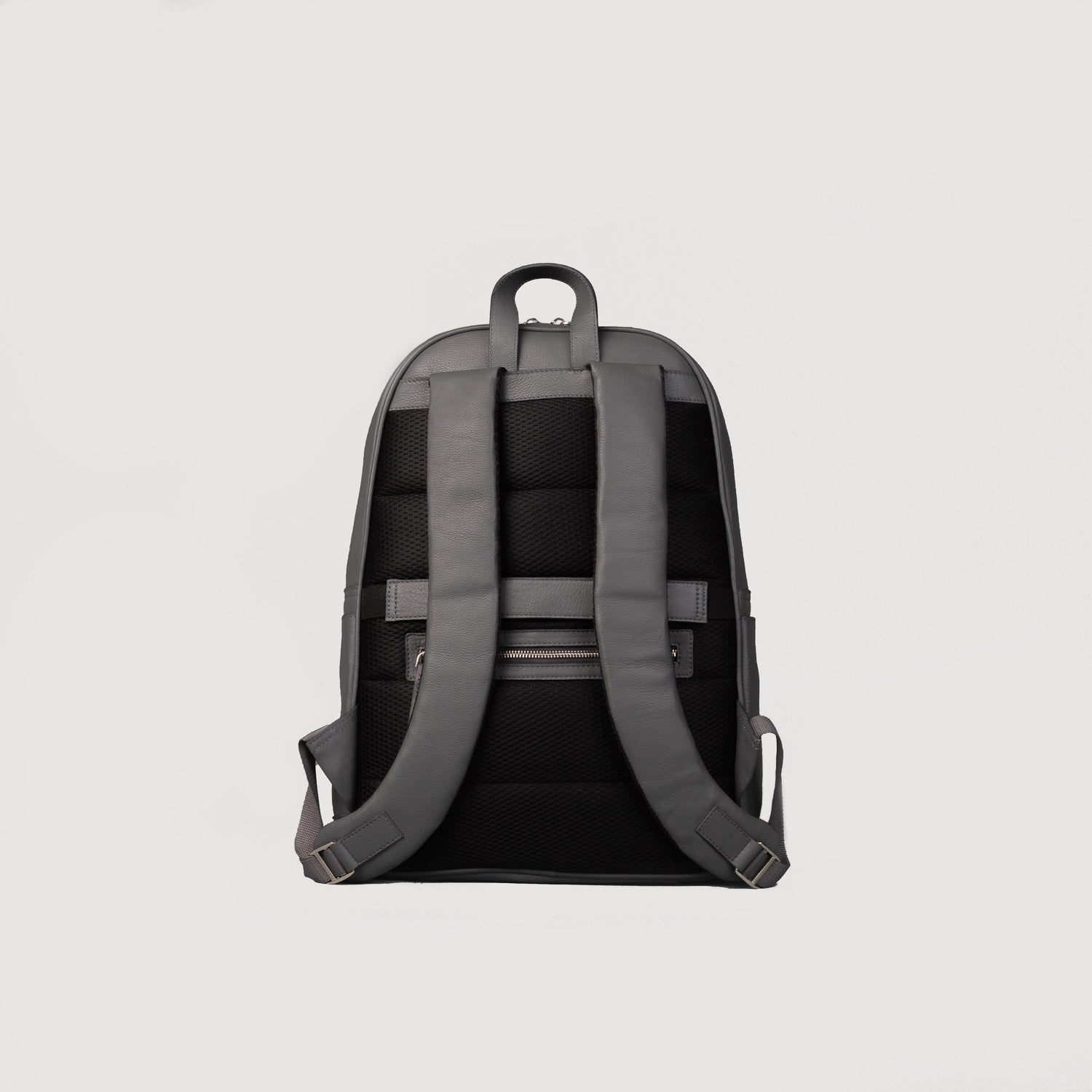 The Philos Grey Leather Backpack by Dash Racegear - men Leather Bag view 5