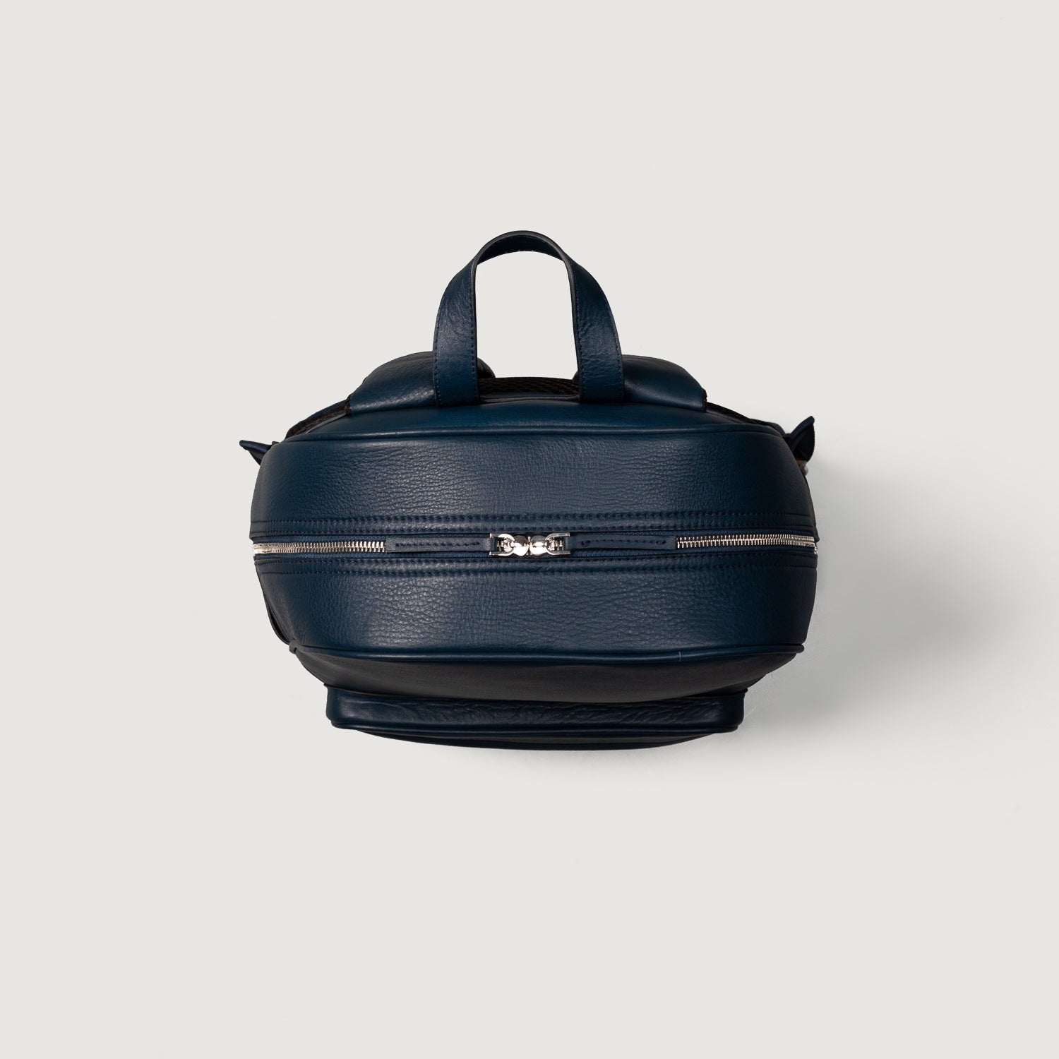 The Philos Midnight Blue Leather Backpack by Dash Racegear - unisex Leather Bag view 4