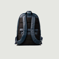 The Philos Midnight Blue Leather Backpack by Dash Racegear - unisex Leather Bag view 6