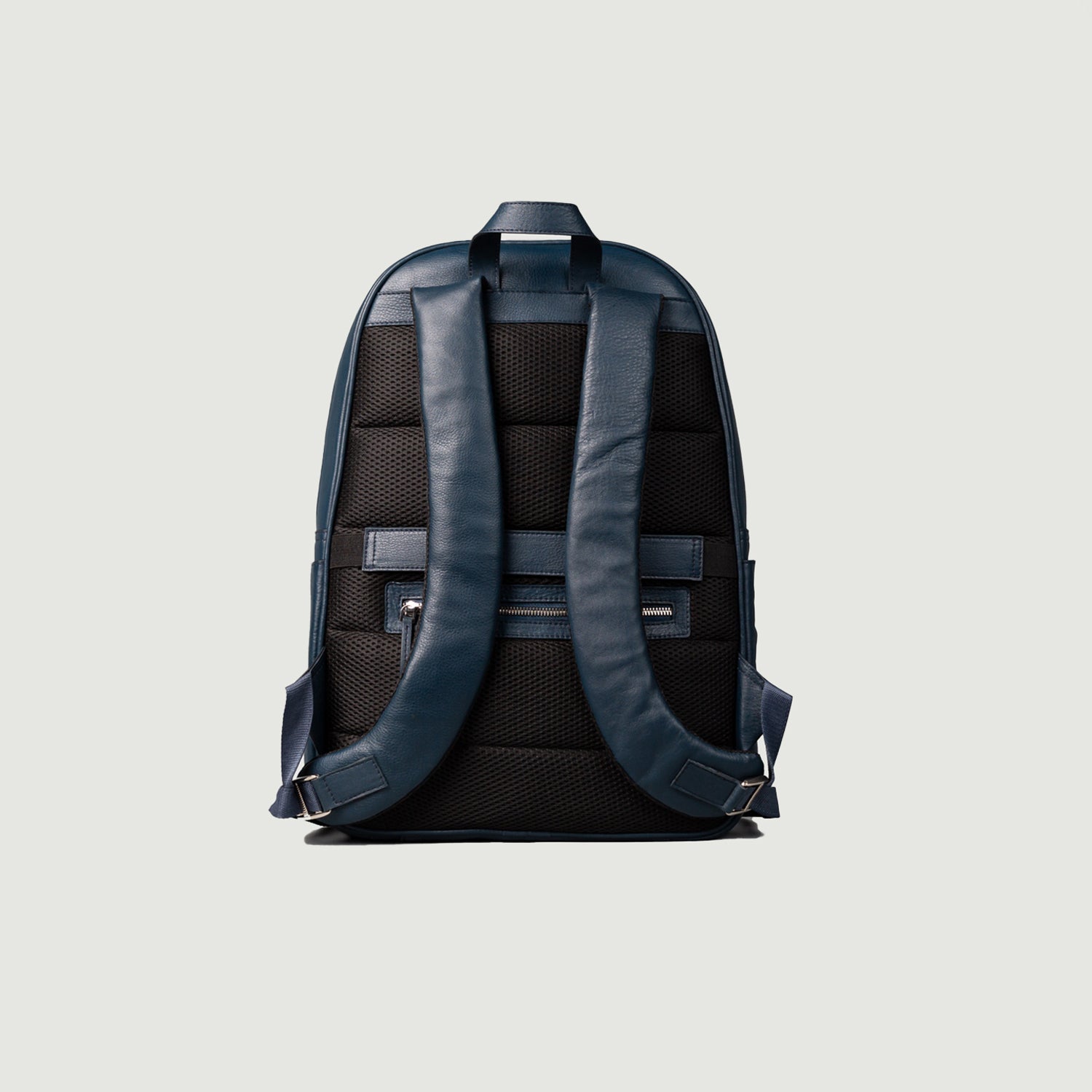 The Philos Midnight Blue Leather Backpack by Dash Racegear - unisex Leather Bag view 6