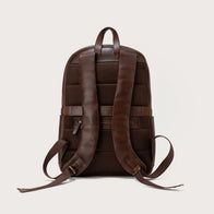 The Philos Vintage Brown Leather Backpack by Dash Racegear - unisex Leather Bag view 6