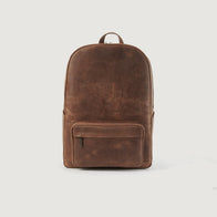 The Philos Vintage Tan Leather Backpack by Dash Racegear - women Leather Bag view 1
