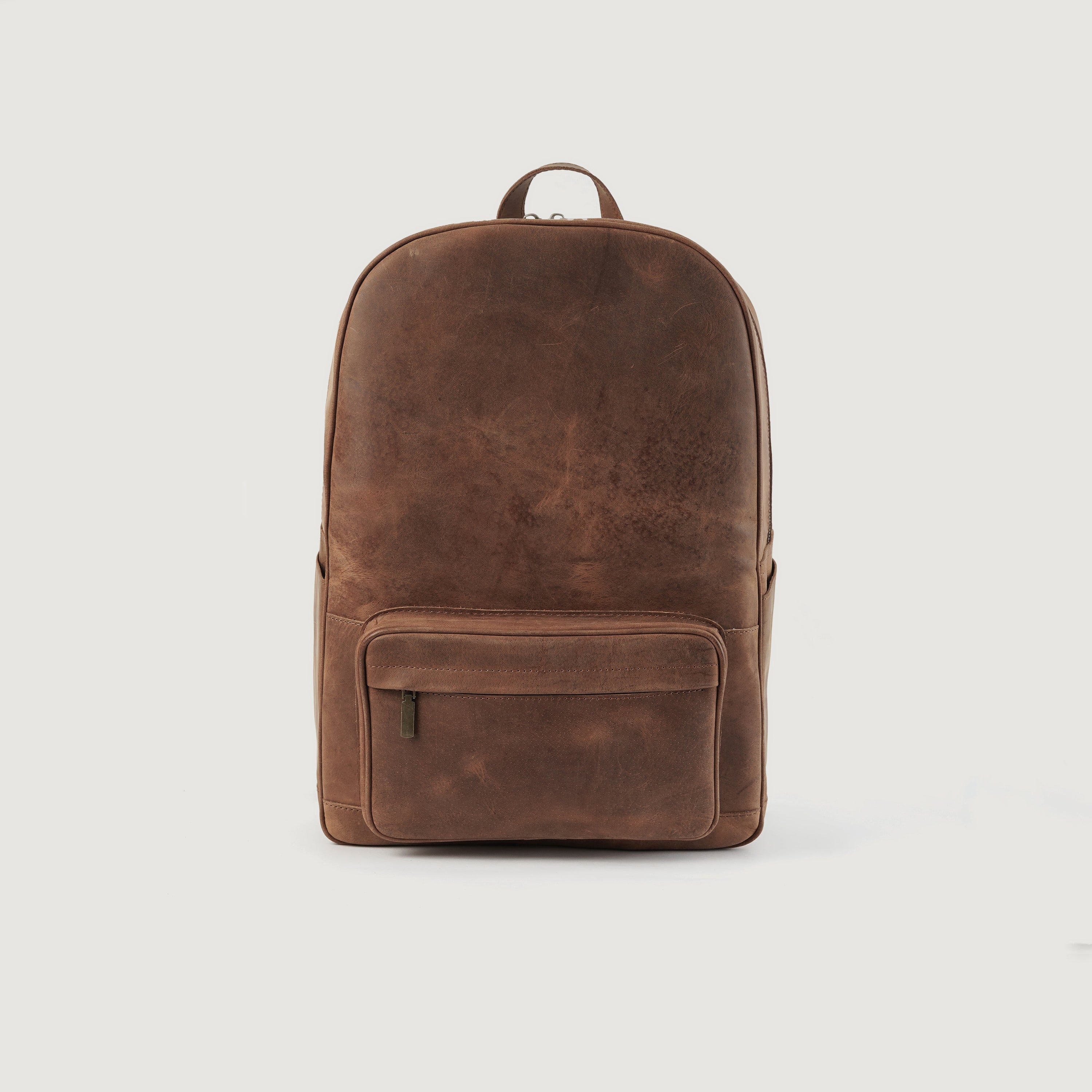 The Philos Vintage Tan Leather Backpack by Dash Racegear - women Leather Bag view 1