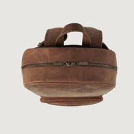 The Philos Vintage Tan Leather Backpack by Dash Racegear - women Leather Bag view 5