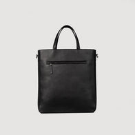 The Poet Black Leather Tote Bag by Dash Racegear - unisex Leather Bag view 1