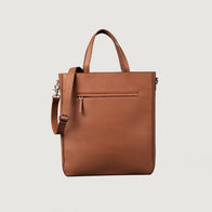 The Poet Brown Leather Tote Bag by Dash Racegear - men Leather Bag view 1