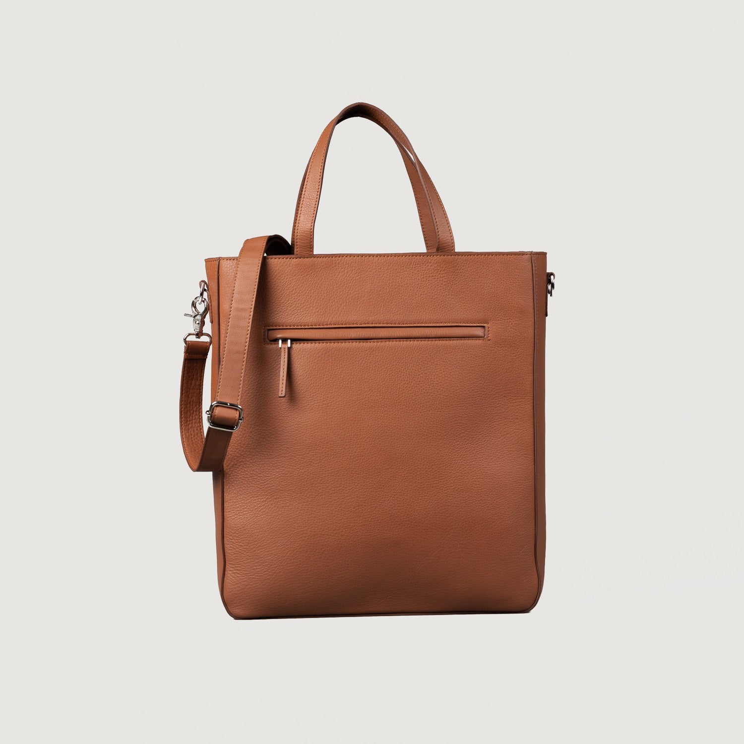 The Poet Brown Leather Tote Bag by Dash Racegear - men Leather Bag view 1