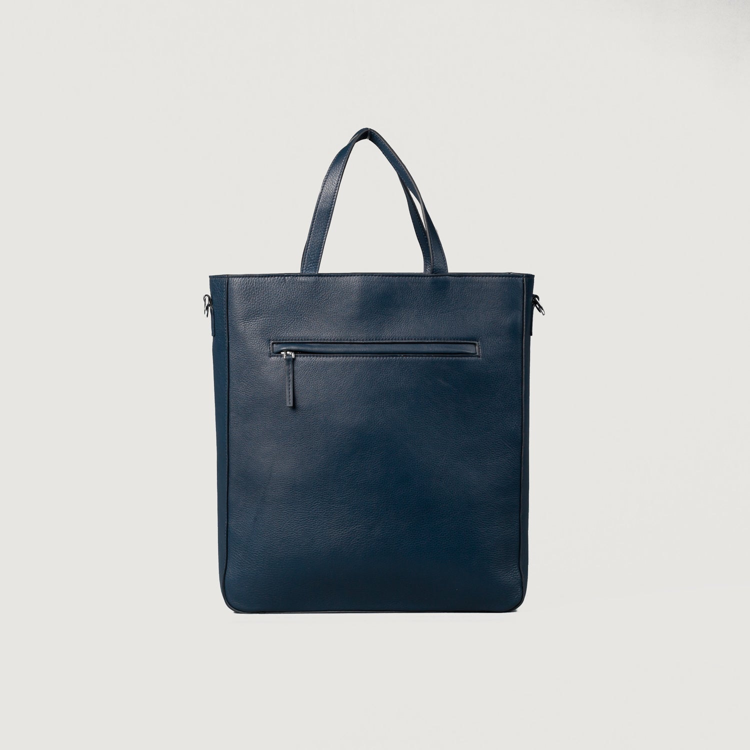 The Poet Midnight Blue Leather Tote Bag by Dash Racegear - unisex Leather Bag view 1