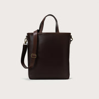 The Poet Vintage Brown Leather Tote Bag by Dash Racegear - men Leather Bag view 1