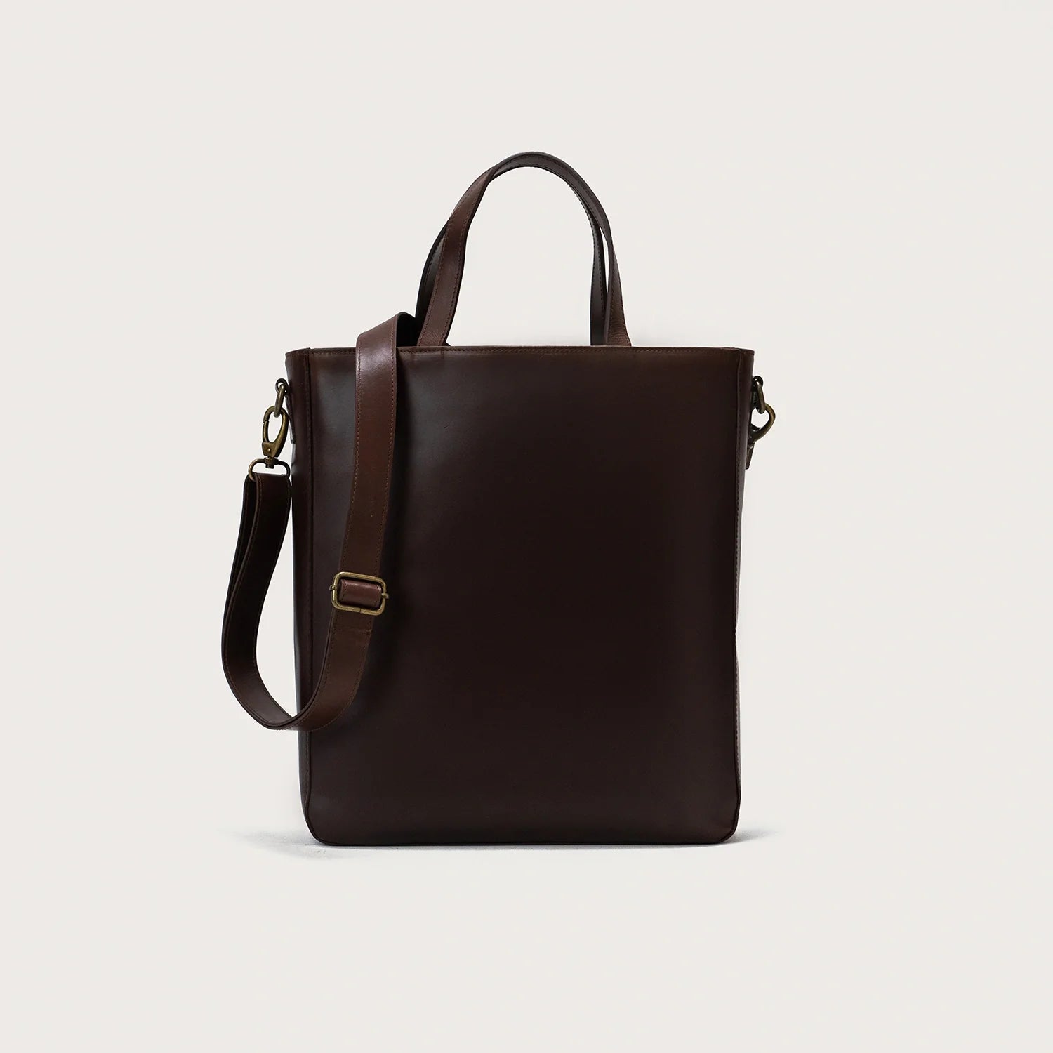 The Poet Vintage Brown Leather Tote Bag by Dash Racegear - men Leather Bag view 1