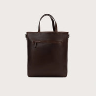 The Poet Vintage Brown Leather Tote Bag by Dash Racegear - men Leather Bag view 2