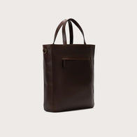 The Poet Vintage Brown Leather Tote Bag by Dash Racegear - men Leather Bag view 3