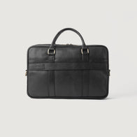 The Preston Black Leather Briefcase by Dash Racegear - men Leather Bag view 1