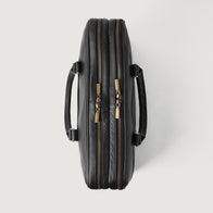 The Preston Black Leather Briefcase by Dash Racegear - men Leather Bag view 5