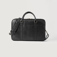 The Preston Black Leather Briefcase by Dash Racegear - men Leather Bag view 7
