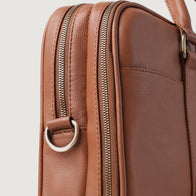 The Preston Brown Leather Briefcase by Dash Racegear - women Leather Bag view 6