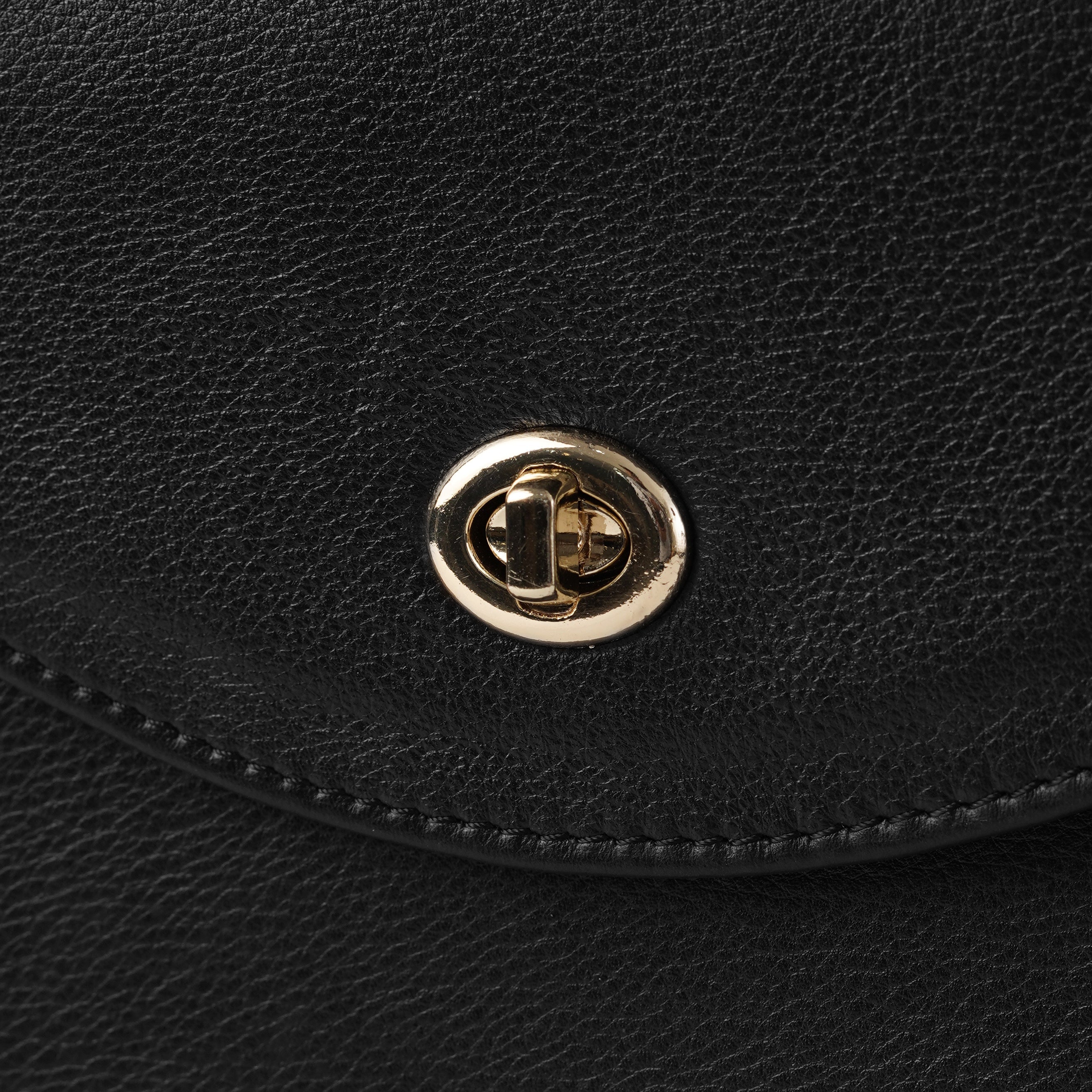 The Sandra Black Leather Saddle Bag by Dash Racegear - women Leather Bag view 7
