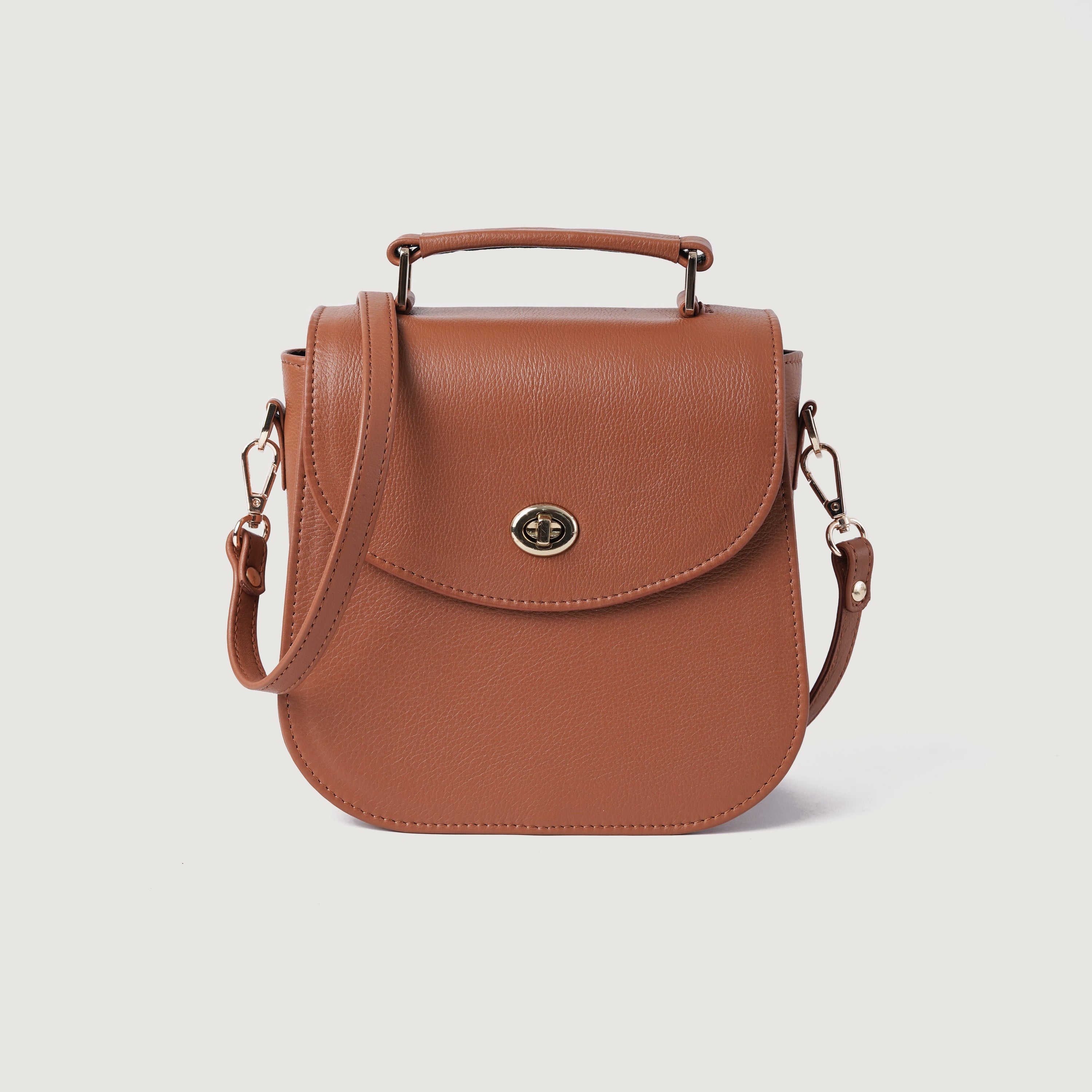 The Sandra Brown Leather Saddle Bag by Dash Racegear - unisex Leather Bag view 1