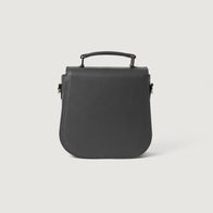 The Sandra Grey Leather Saddle Bag by Dash Racegear - women Leather Bag view 4