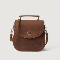 The Sandra Vintage Tan Leather Saddle Bag by Dash Racegear - women Leather Bag view 1