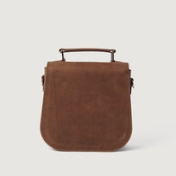 The Sandra Vintage Tan Leather Saddle Bag by Dash Racegear - women Leather Bag view 6