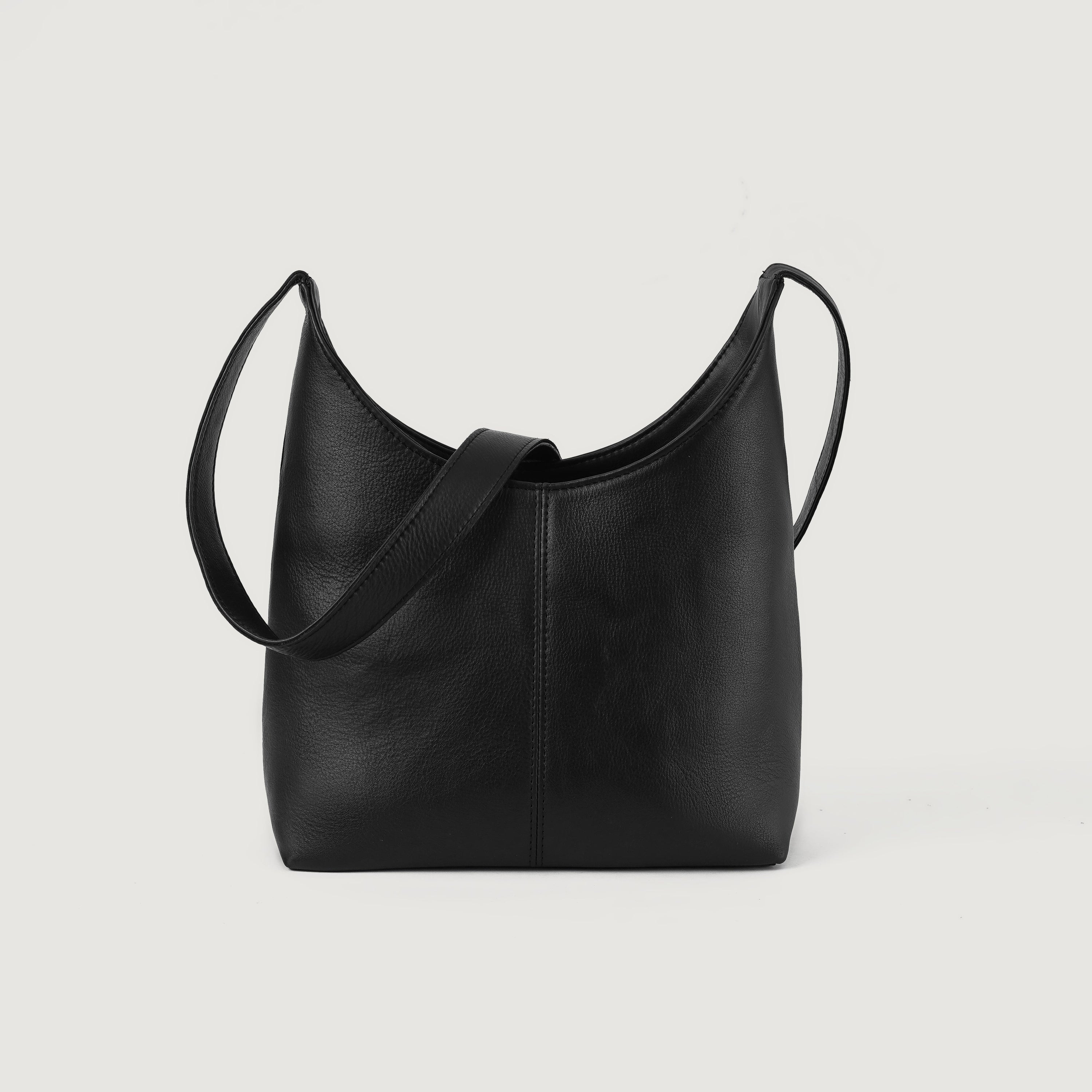 The Stefani Black Leather Hobo Bag by Dash Racegear - women Leather Bag view 1