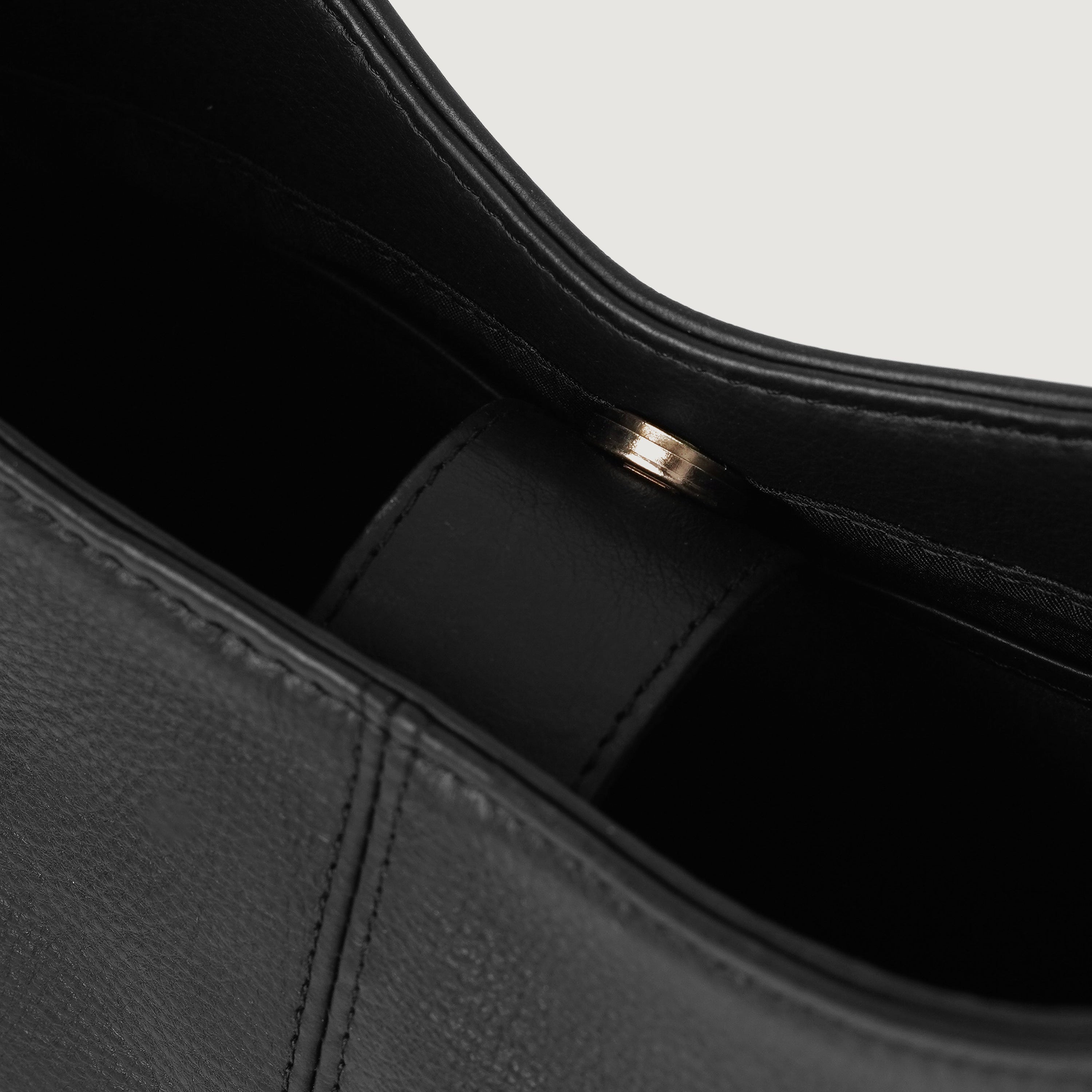 The Stefani Black Leather Hobo Bag by Dash Racegear - women Leather Bag view 5