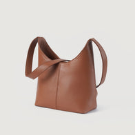 The Stefani Brown Leather Hobo Bag by Dash Racegear - men Leather Bag view 3