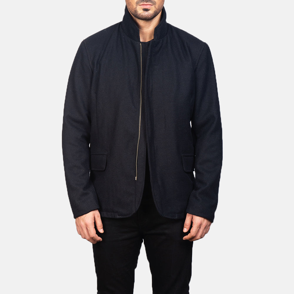 Thomas Black Wool Jacket by Dash Racegear - men Jacket view 1