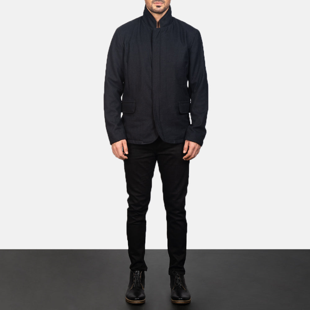 Thomas Black Wool Jacket by Dash Racegear - men Jacket view 3