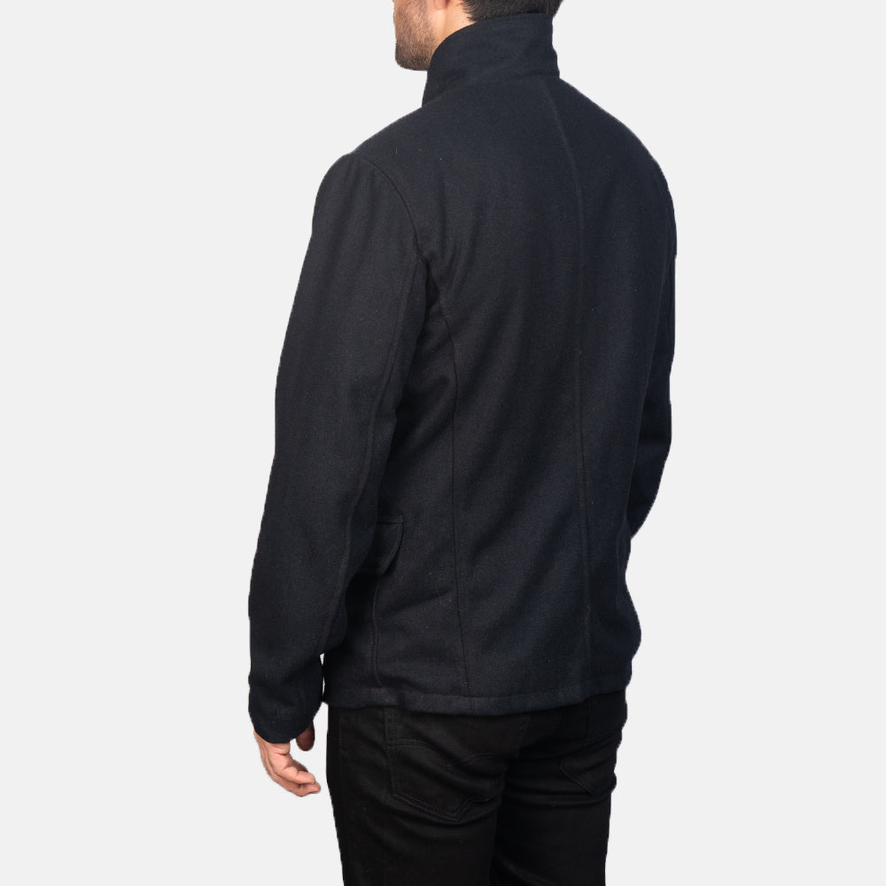 Thomas Black Wool Jacket by Dash Racegear - men Jacket view 5