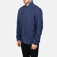 Thomas Blue Wool Jacket by Dash Racegear - men Jacket view 2