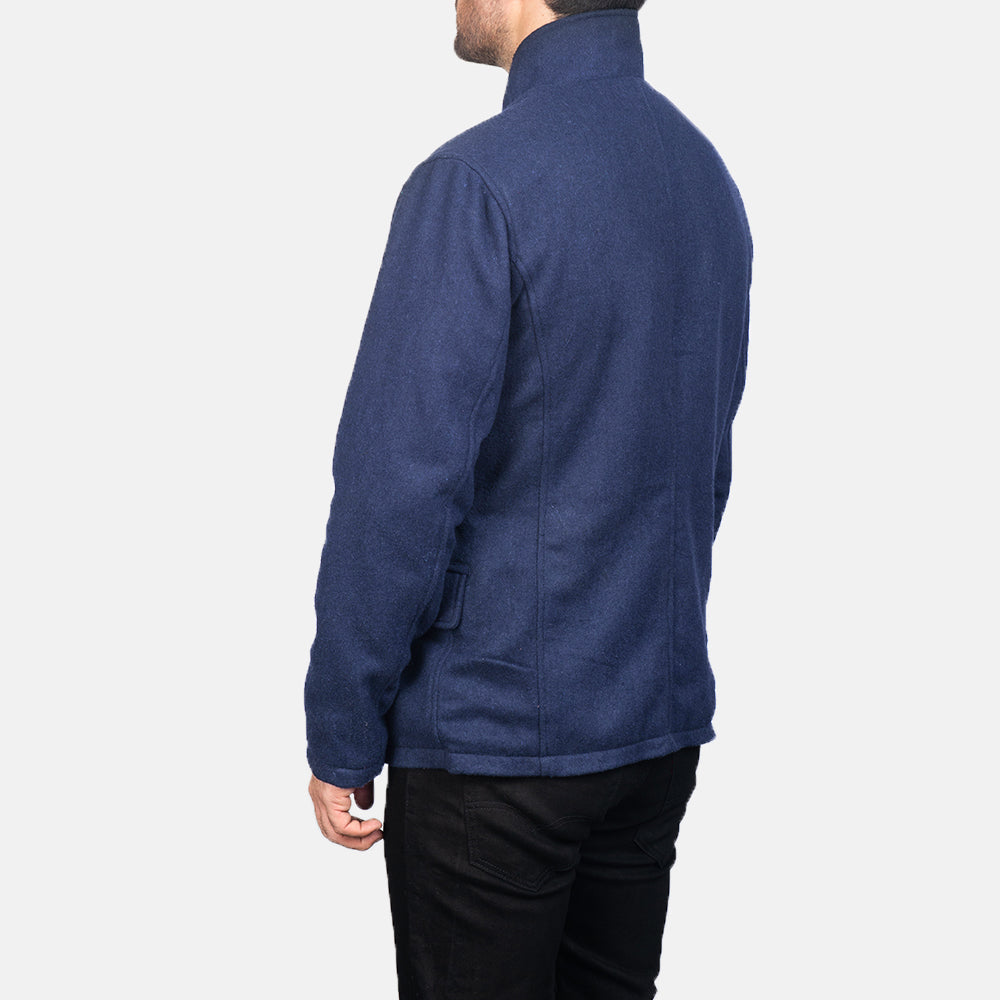 Thomas Blue Wool Jacket by Dash Racegear - men Jacket view 5