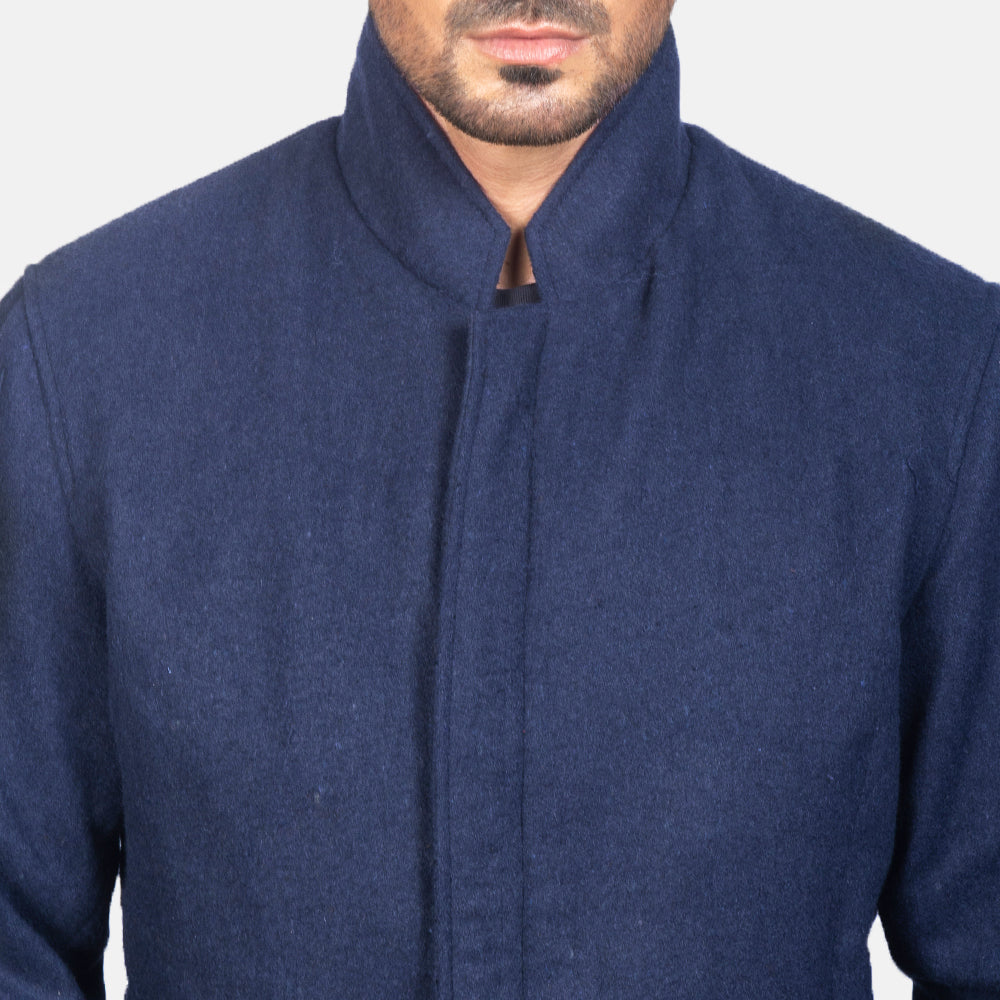 Thomas Blue Wool Jacket by Dash Racegear - men Jacket view 6