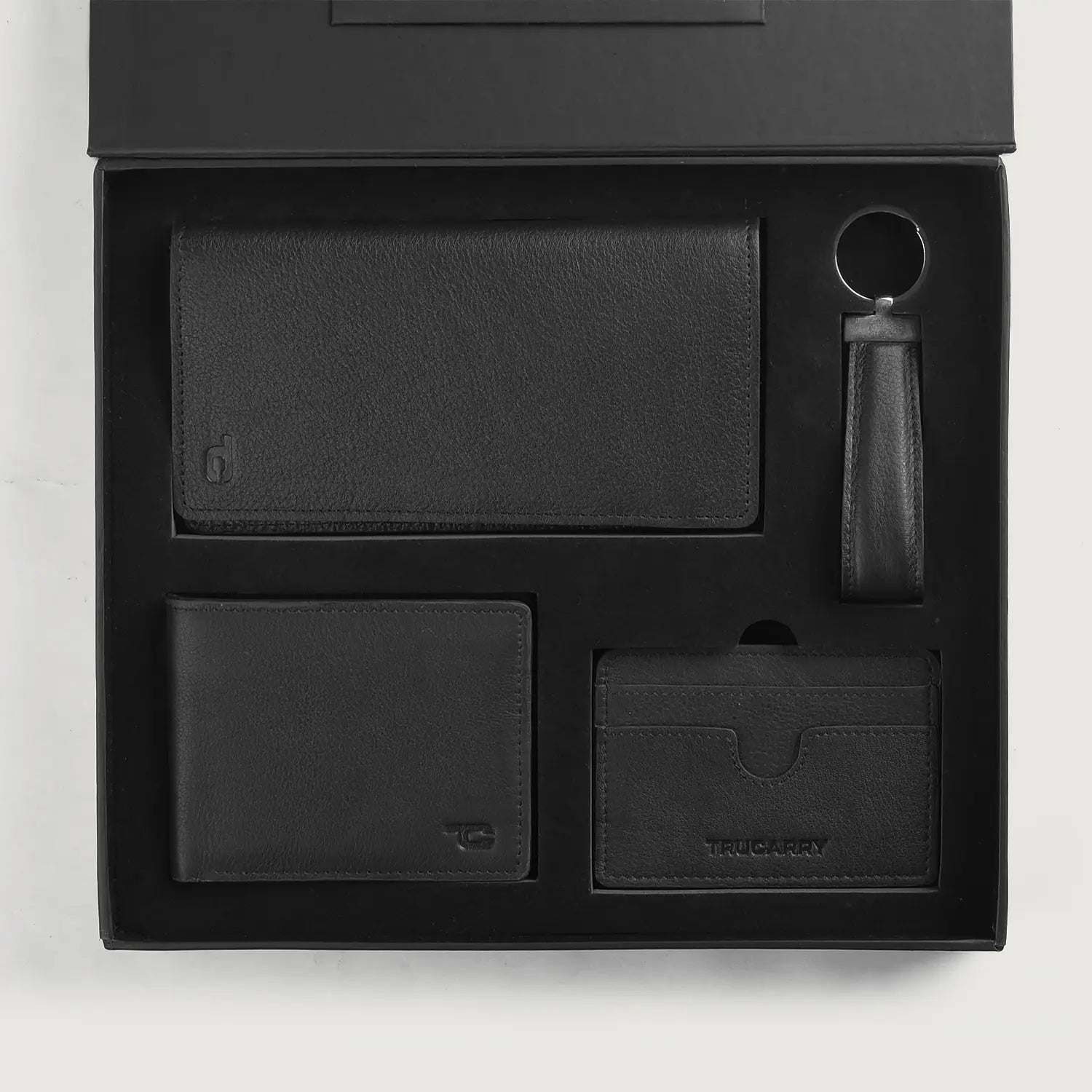 Timeless Taylen Black Leather Gift Set by Dash Racegear - unisex Leather Accessories view 2