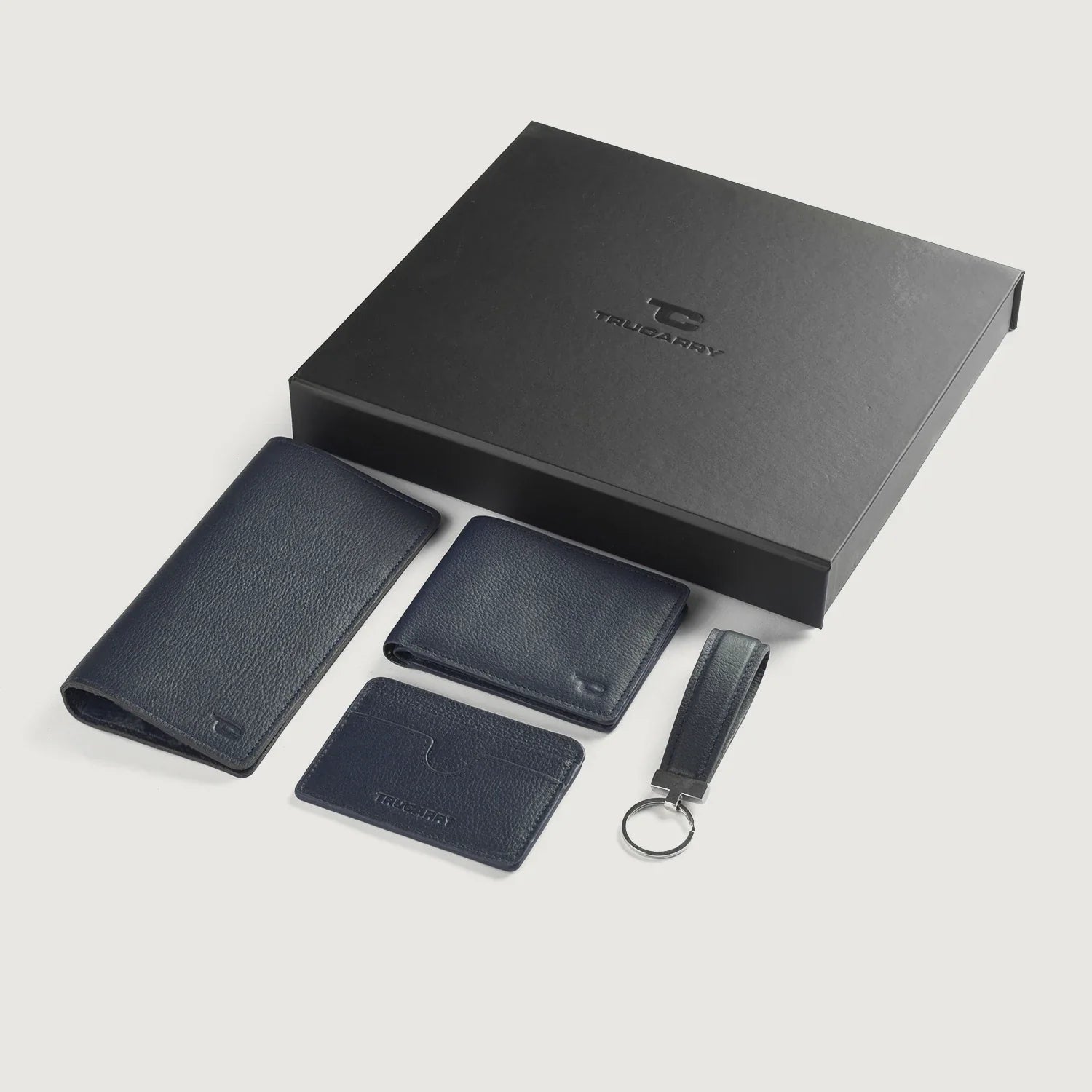 Timeless Taylen Blue Leather Gift Set by Dash Racegear - unisex Leather Accessories view 1
