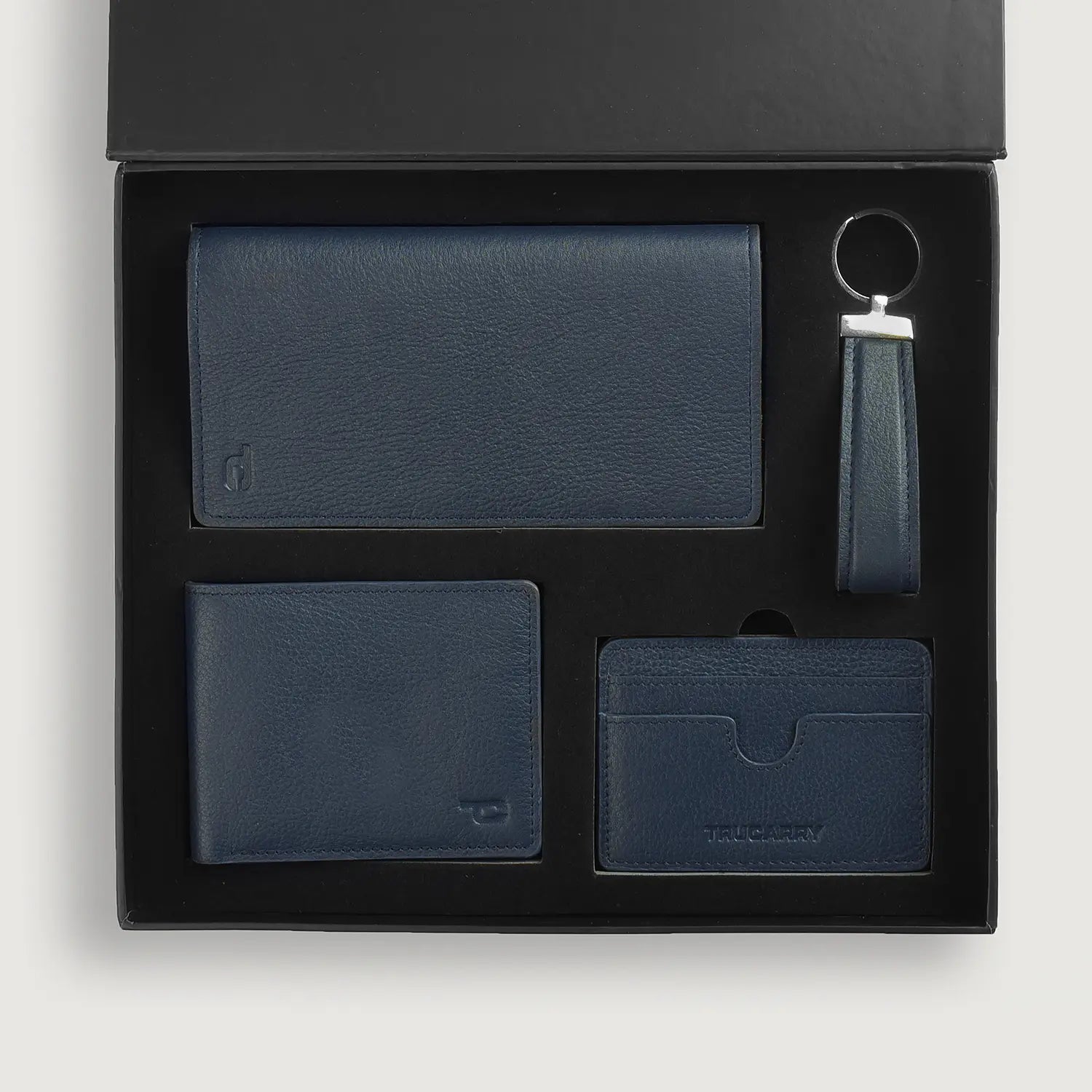 Timeless Taylen Blue Leather Gift Set by Dash Racegear - unisex Leather Accessories view 2