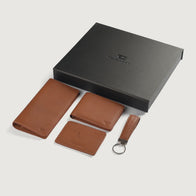 Timeless Taylen Brown Leather Gift Set by Dash Racegear - unisex Leather Accessories view 1