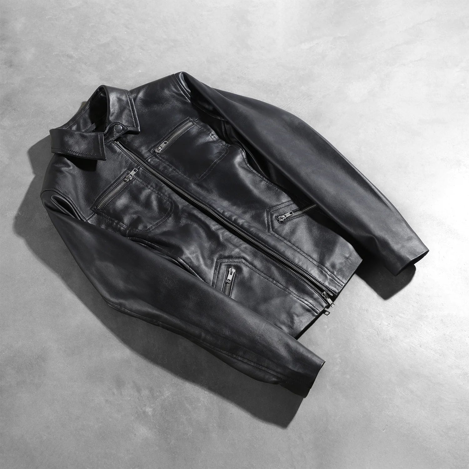 Tomachi Black Leather Jacket by Dash Racegear - women Jacket view 7