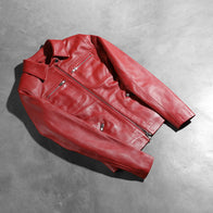 Tomachi Red Leather Jacket by Dash Racegear - women Jacket view 7