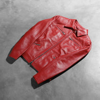 Tomachi Red Leather Jacket by Dash Racegear - women Jacket view 8