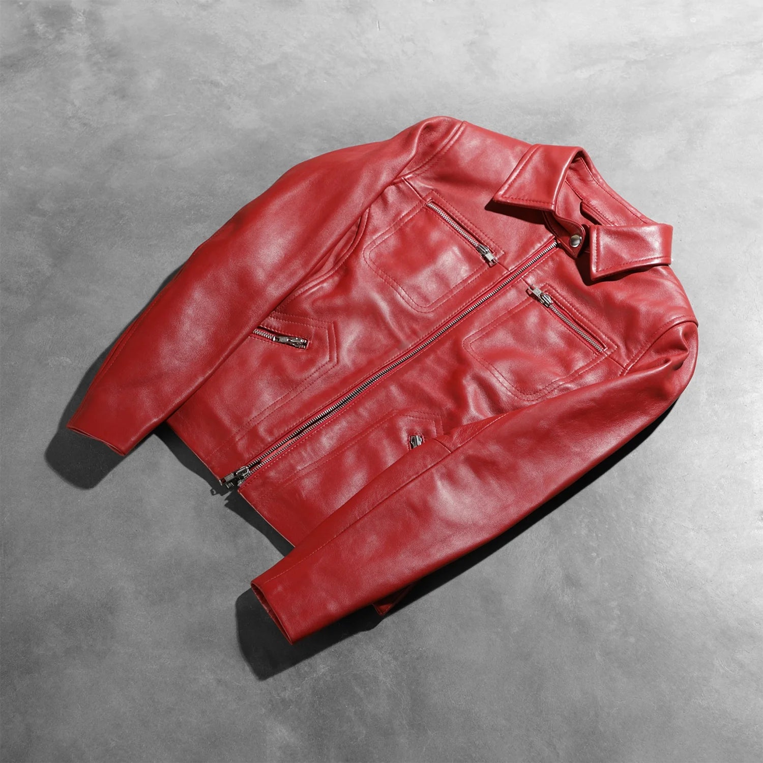 Tomachi Red Leather Jacket by Dash Racegear - women Jacket view 8