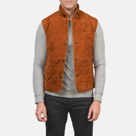 Tony Brown Suede Vest by Dash Racegear - men Jacket view 1