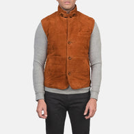 Tony Brown Suede Vest by Dash Racegear - men Jacket view 4