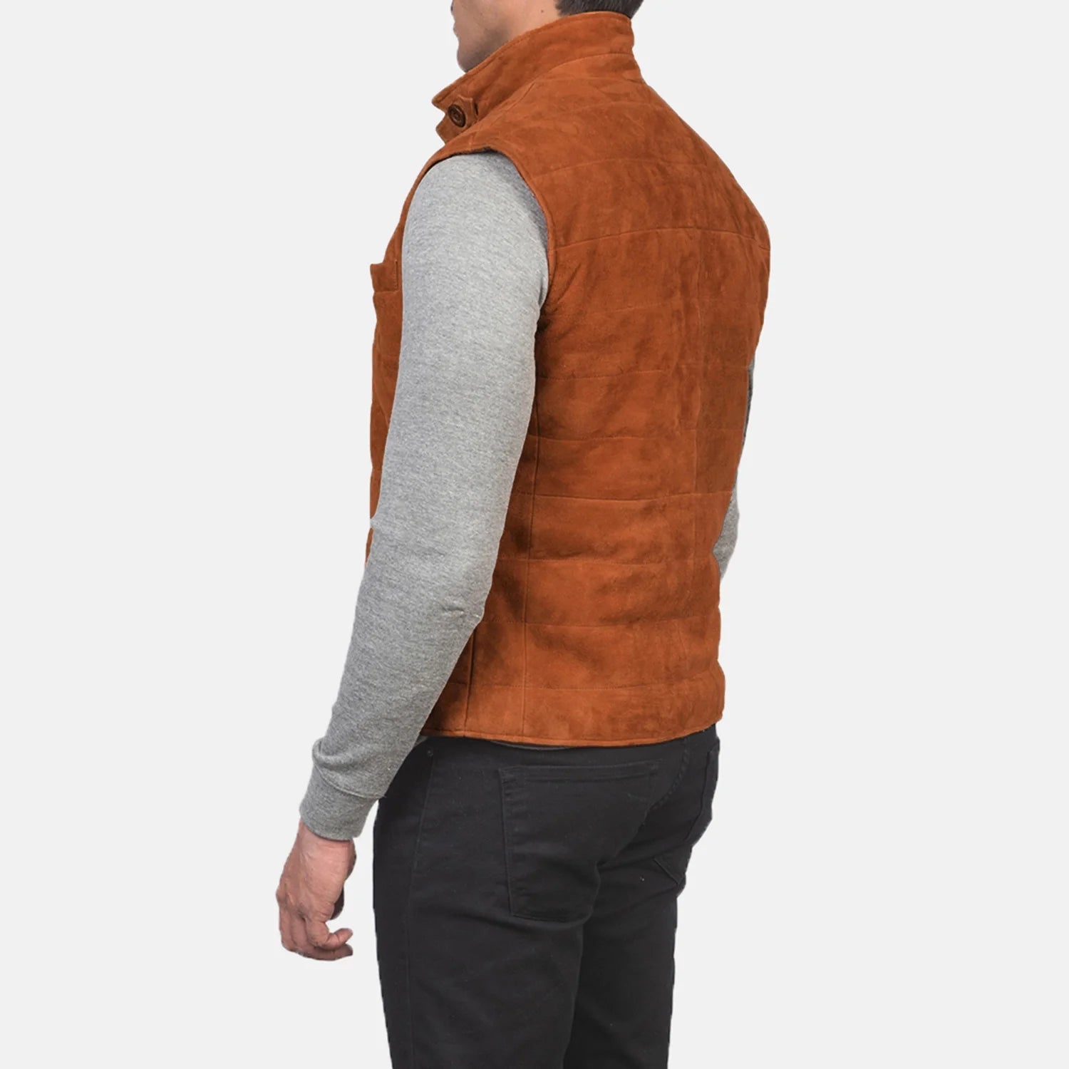 Tony Brown Suede Vest by Dash Racegear - men Jacket view 5