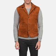 Tony Brown Suede Vest by Dash Racegear - men Jacket view 6