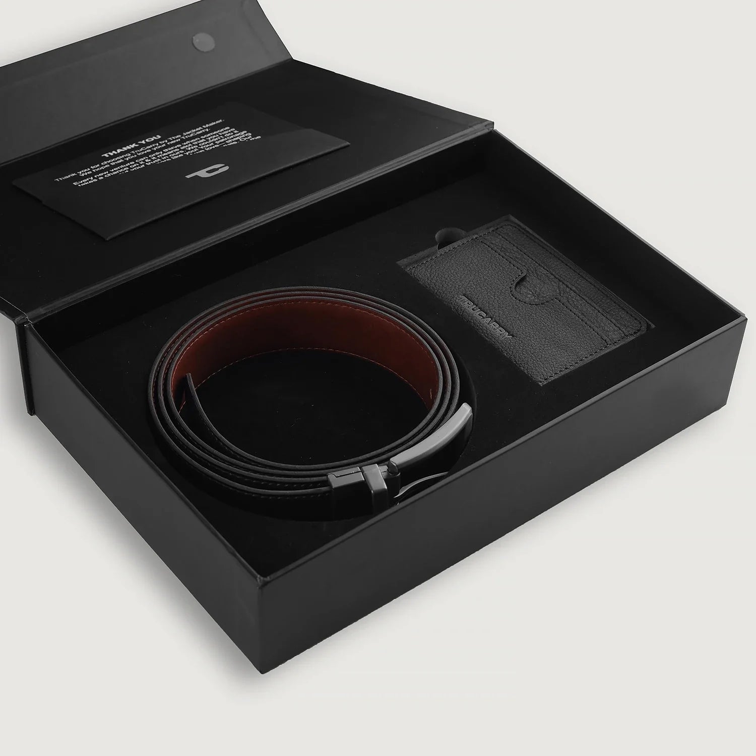 Voltor Black Leather Gift Set by Dash Racegear - unisex Leather Accessories view 3