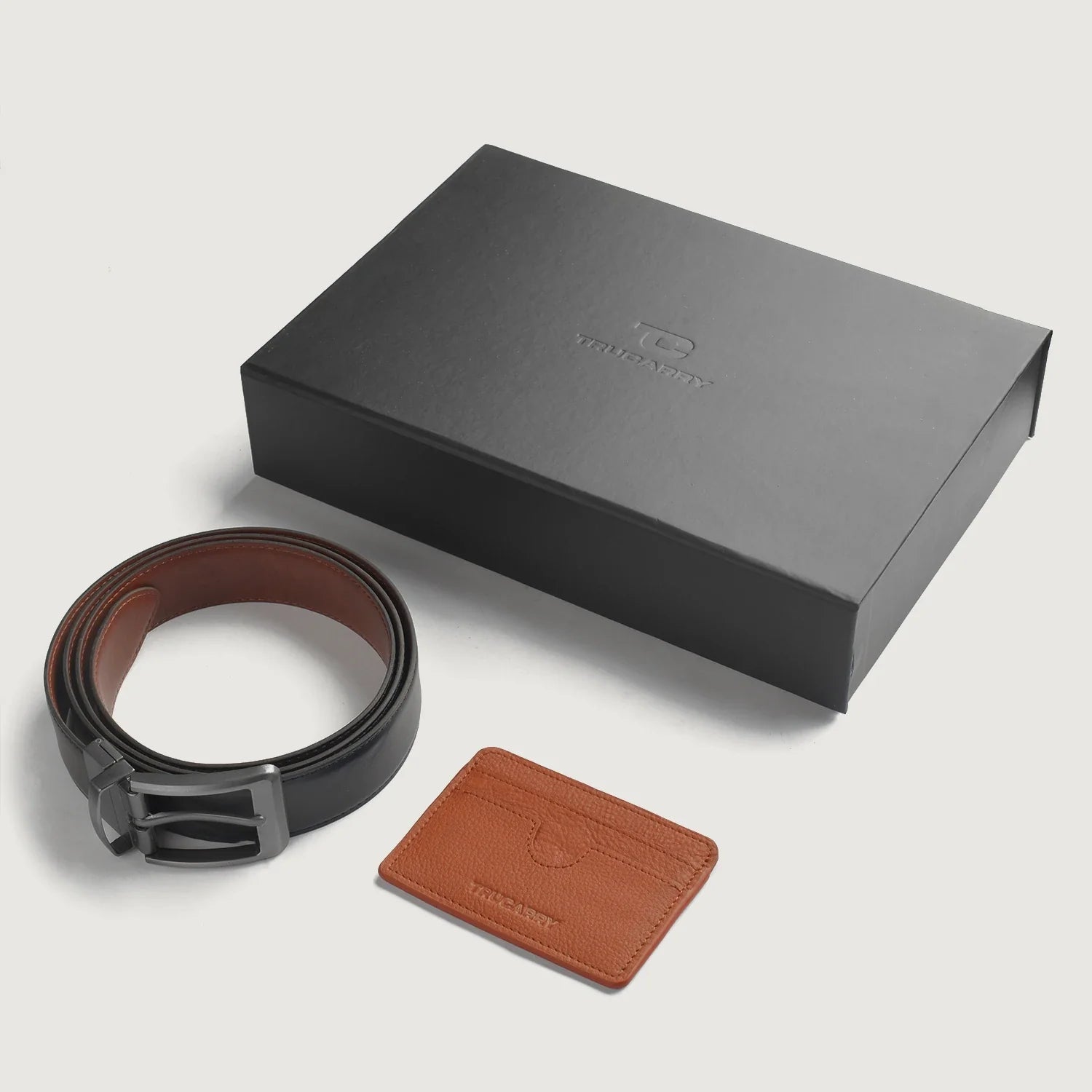 Voltor Brown Leather Gift Set by Dash Racegear - unisex Leather Accessories view 1