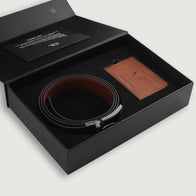 Voltor Brown Leather Gift Set by Dash Racegear - unisex Leather Accessories view 3